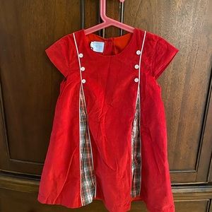 Bella bliss plaid corduroy dress size 6